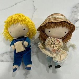 1968 & 1975 Vintage Pocket Dolls by Joan Walsh Anglund‎